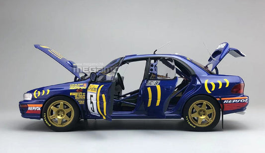 1/18 Kyosho Subaru 555 Impreza 1994 1995 Rally RAC #4 #5 Colin McRae Winner Diecast Open