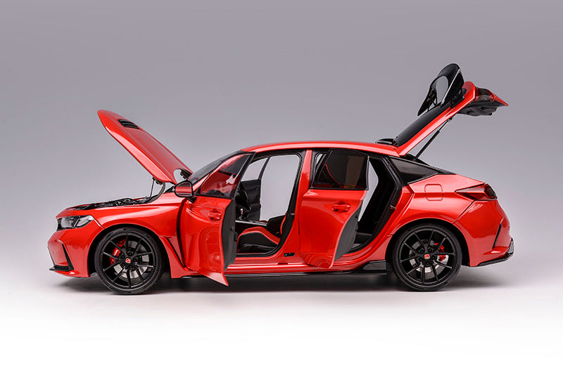 Special Offer 1/18 Motorhelix Honda Civic Type-R FL5 2023 RHD Red Ltd 699 Pcs JDM Diecast Full Open Without Engine and Crane Model