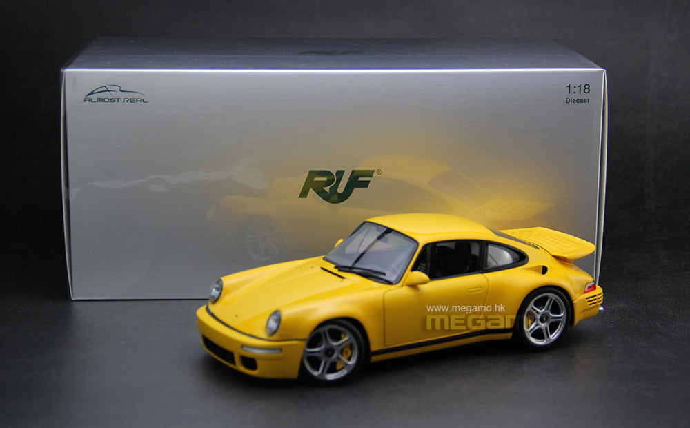 1/18 Almost Real RUF SCR CRT Porsche 911 Mexico Birch Green Diecast Full Open