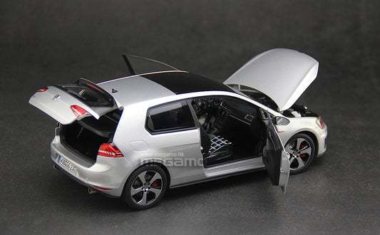 1/18 Norev Volkswagen VW Golf GTI MK7 2013 Reflex Silver Diecast Full Open