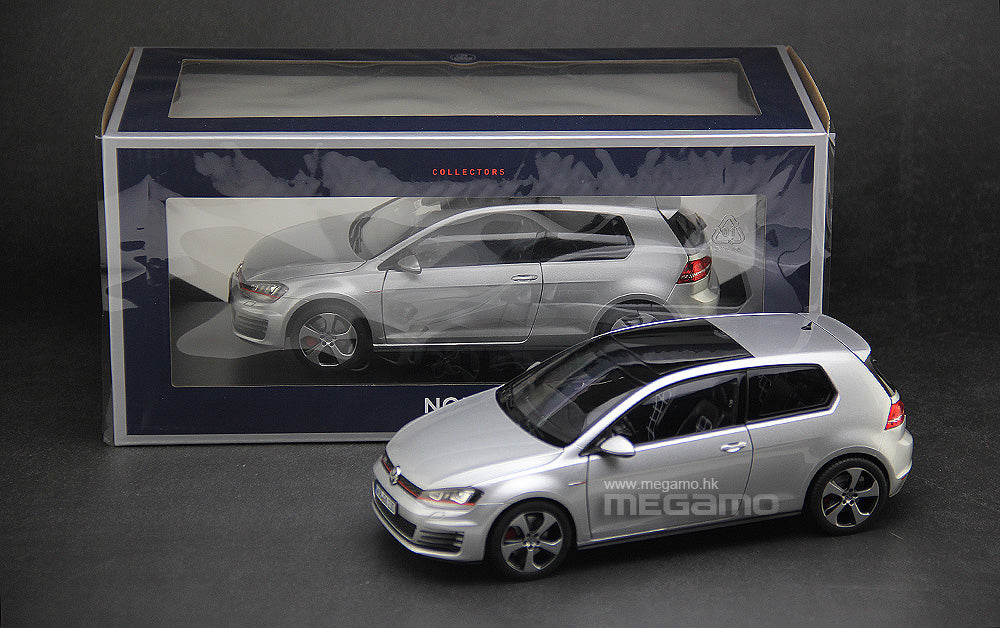 1/18 Norev Volkswagen VW Golf GTI MK7 2013 Reflex Silver Diecast Full Open
