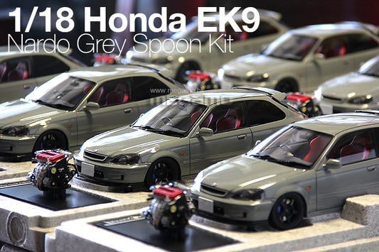 1/18 Motorhelix Honda Civic Type R EK9 JDM Diecast Full Open with Engine Model