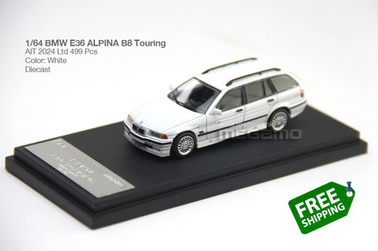 1/64 Mortal BMW E36 Alpina B8 Touring Wagon Estate All In Tuning Foshan Expo 2024 Edtion Diecast