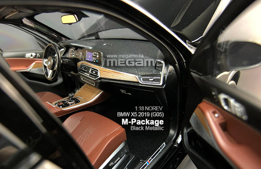 1:18 Norev BMW ALL NEW X5 G05 M-Package Black Metallic Diecast Open Model