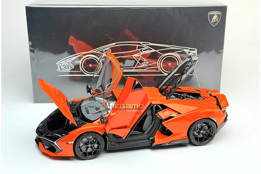 Pre Order 1/18 LCD Lamborghini Revuelto Orange Yellow White Diecast Full Open