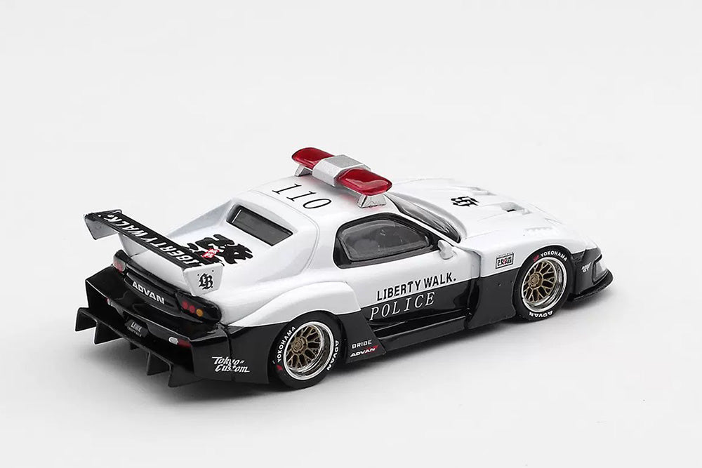 Pre Order 1/64 Mini GT 1231 Mazda RX-7 LBWK Police Car