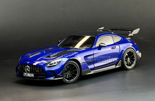 1:18 Norev Mercedes-AMG GT C190 2021 Black Series Blue Big Wing Diecast Full Openings