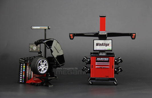 1/18 Hunter Diecast Diorama Wheel Balancer Alighment System