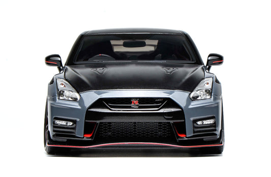 Pre Order 1/18 Motorhelix Nissan Skyline GT-R R35 Nismo Special Edition 2022 Stealth Grey Red Silver Diecast Full Open