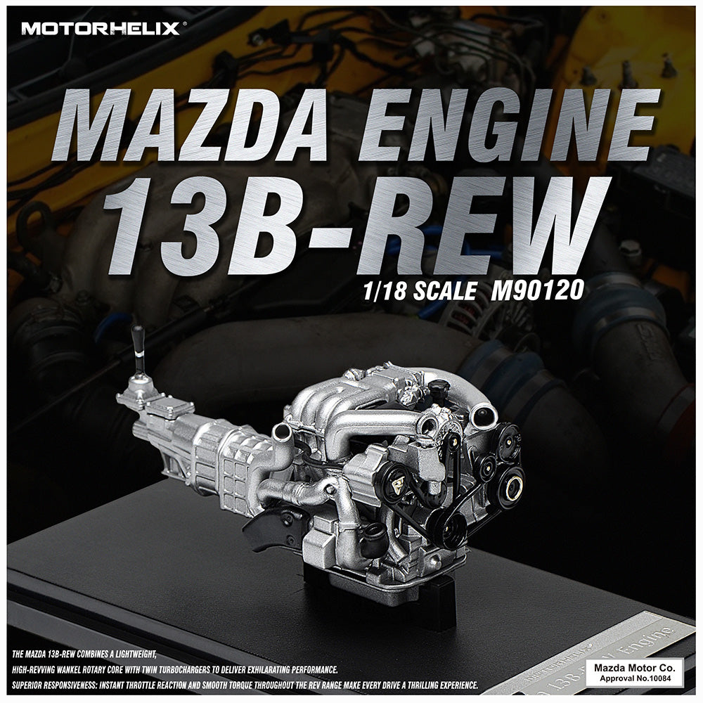 1/18 MH Motorhelix Mazda 13B-REW Rotary Engine Model