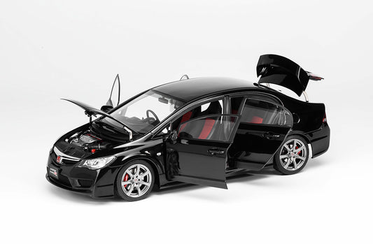 1/18 Motorhelix Honda Civic Type-R FD2 2007 Facelift Black JDM Diecast Full Open