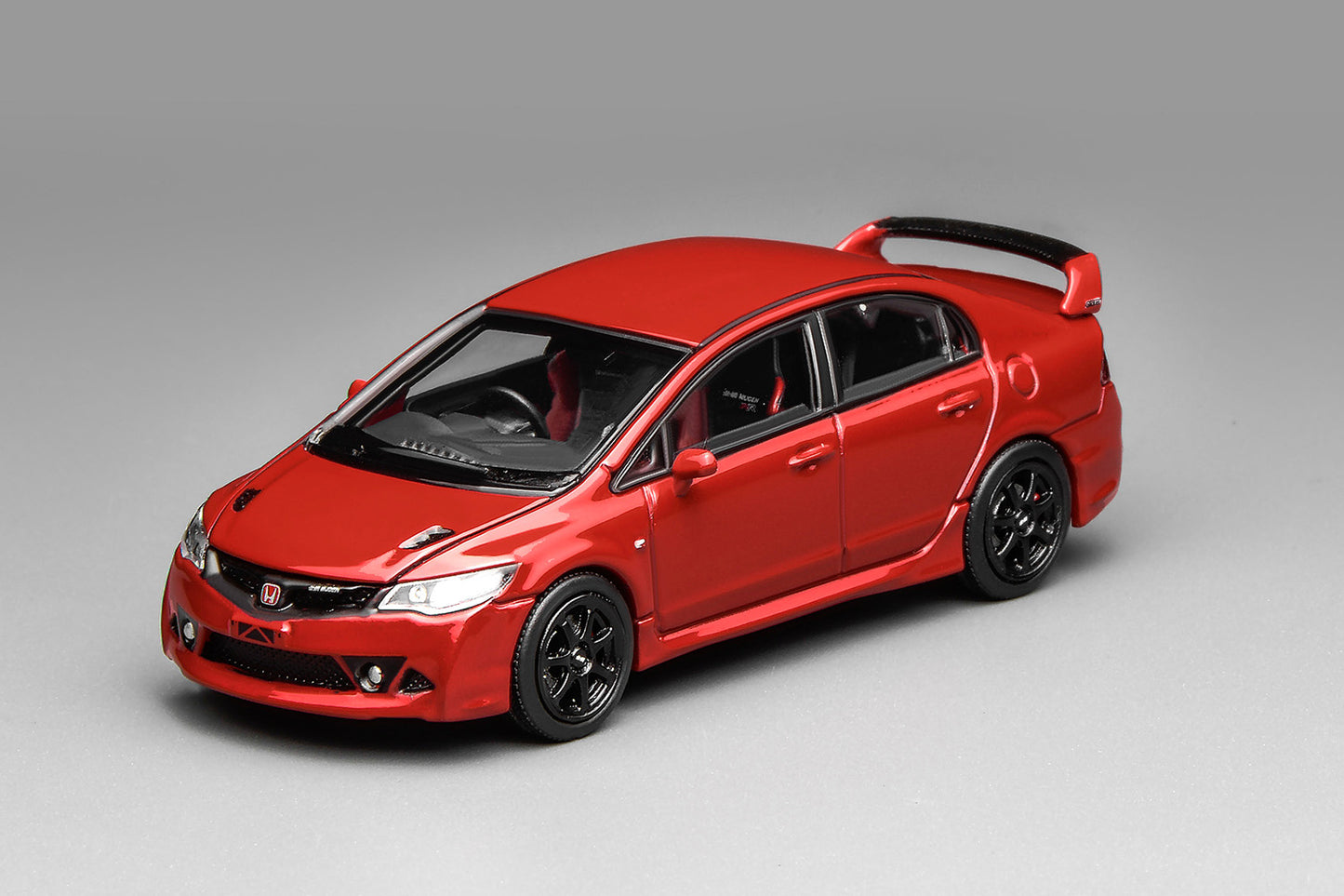 1/64 Motorhelix Honda Civic FD2 Mugen RR Red Openable Hood Diecast Model