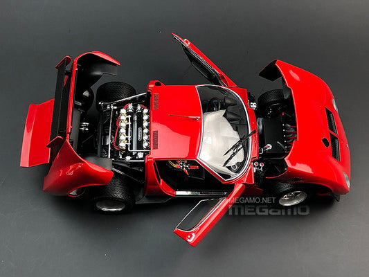 1/18 Kyosho Lamborghini Jota Miura SVR Red Diecast Full Open