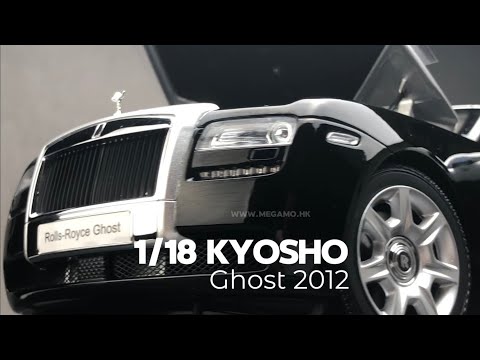 1/18 Kyosho Rolls Royce Ghost Black Silver 2 Tone Diecast Full
