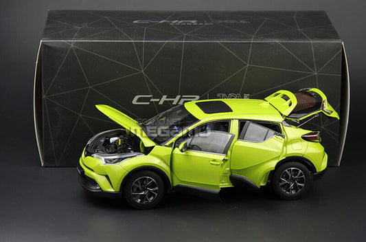 1/18 TOYOTA 2018 C-HR CHR Green Diecast Full Open