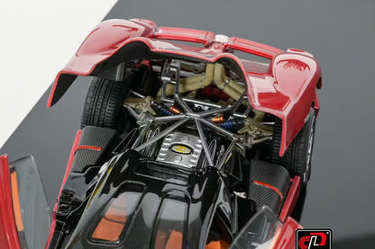 Pre Order 1/43 LCD Pagani Utopia Gold Red Yellow Diecast Full Open