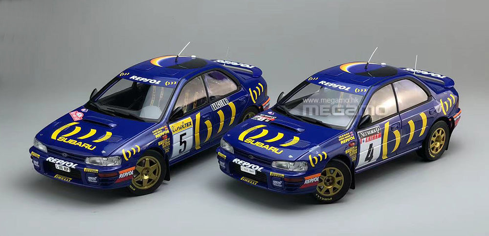 1/18 Kyosho Subaru 555 Impreza 1994 1995 Rally RAC #4 #5 Colin McRae Winner Diecast Open