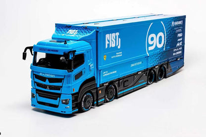Pre Order 1/64 GCD FIST TEAM LB-TRUCKS Mitsubishi Fuso Super Great Transport x Hino300 Drop-Bed Carrier Diecast Model