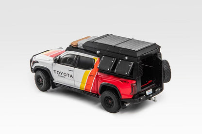 1/64 GCD Toyota Tundra Camping Set Black White Diecast Model