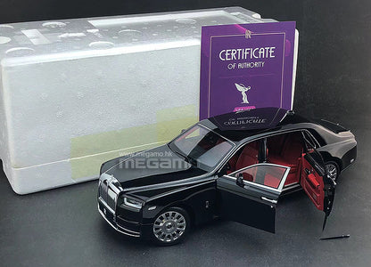 1/18 Rolls Royce Phantom VIII 8th 2018-2023 Silver Diecast Full Open Ltd 499 Pcs
