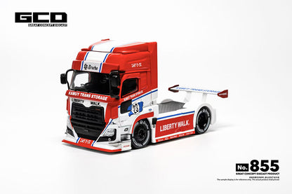 Pre Order 1/64 GCD LB-Trucks UD Quon Head Red/White Livery JDM Diecast Model
