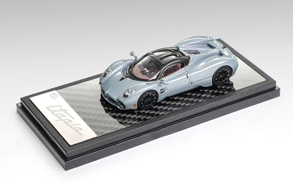 Pre Order 1/64 LCD Pagani Utopia Yellow/Carbon Blue Diecast Model