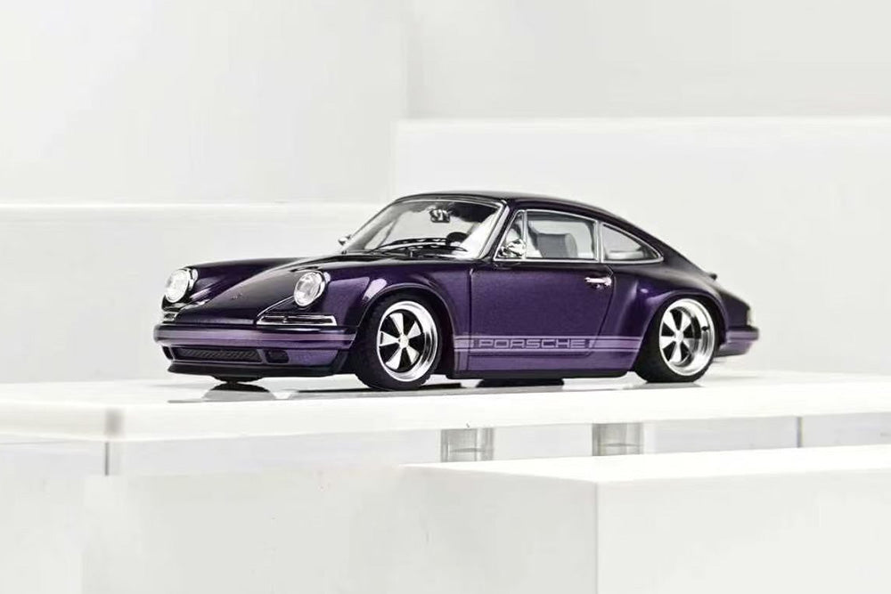 1/43 Zincit Model Porsche 911 Singer DLS Coupe Diecast Purple Silver Green