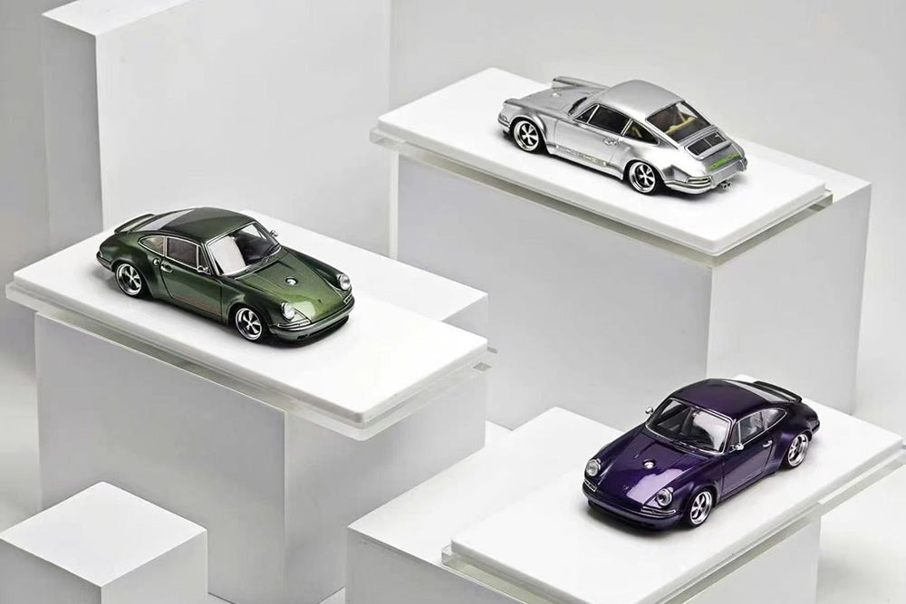 1/43 Zincit Model Porsche 911 Singer DLS Coupe Diecast Purple Silver Green