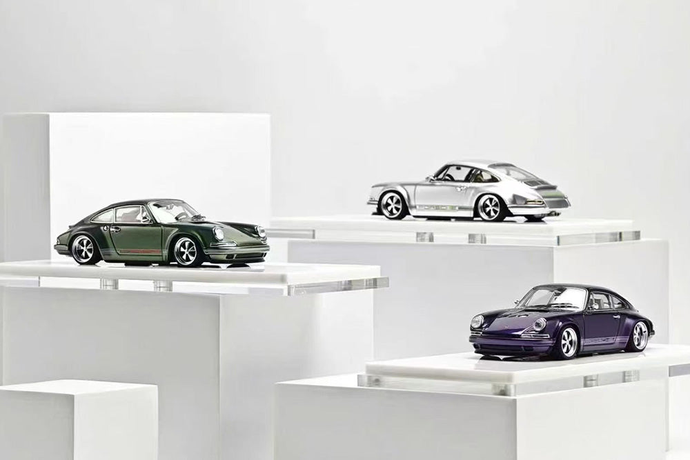 1/43 Zincit Model Porsche 911 Singer DLS Coupe Diecast Purple Silver Green