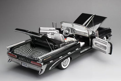 1/18 Sun Star 1959 Pontiac Bonneville Hard Top Blue Black Full Open Diecast Model