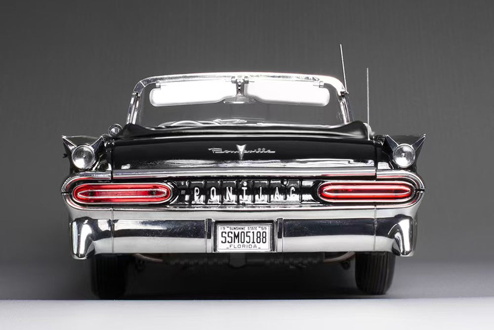1/18 Sun Star 1959 Pontiac Bonneville Hard Top Blue Black Full Open Diecast Model