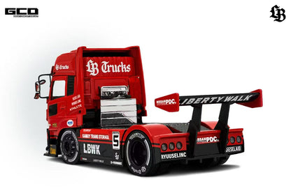 Pre Order 1/64 GCD LB-Trucks UD Quon Head Red Livery JDM Diecast Model