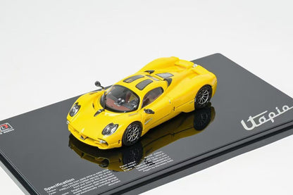 Pre Order 1/43 LCD Pagani Utopia Gold Red Yellow Diecast Full Open