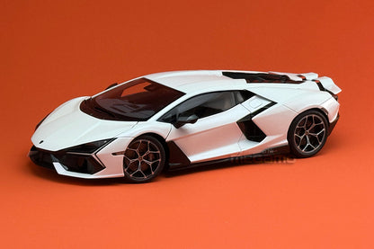 1/18 LCD Lamborghini Revuelto Orange Yellow White Diecast Full Open