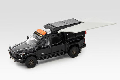 1/64 GCD Toyota Tundra Camping Set Black White Diecast Model