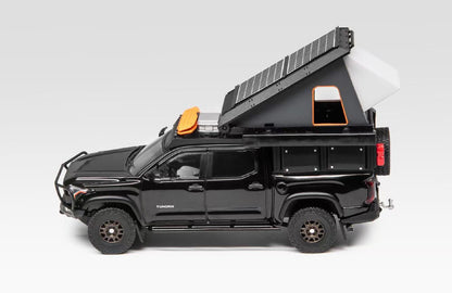1/64 GCD Toyota Tundra Camping Set Black White Diecast Model