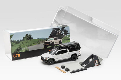 1/64 GCD Toyota Tundra Camping Set Black White Diecast Model