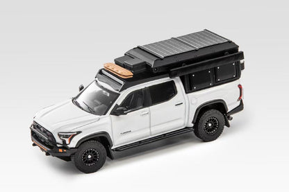 1/64 GCD Toyota Tundra Camping Set Black White Diecast Model