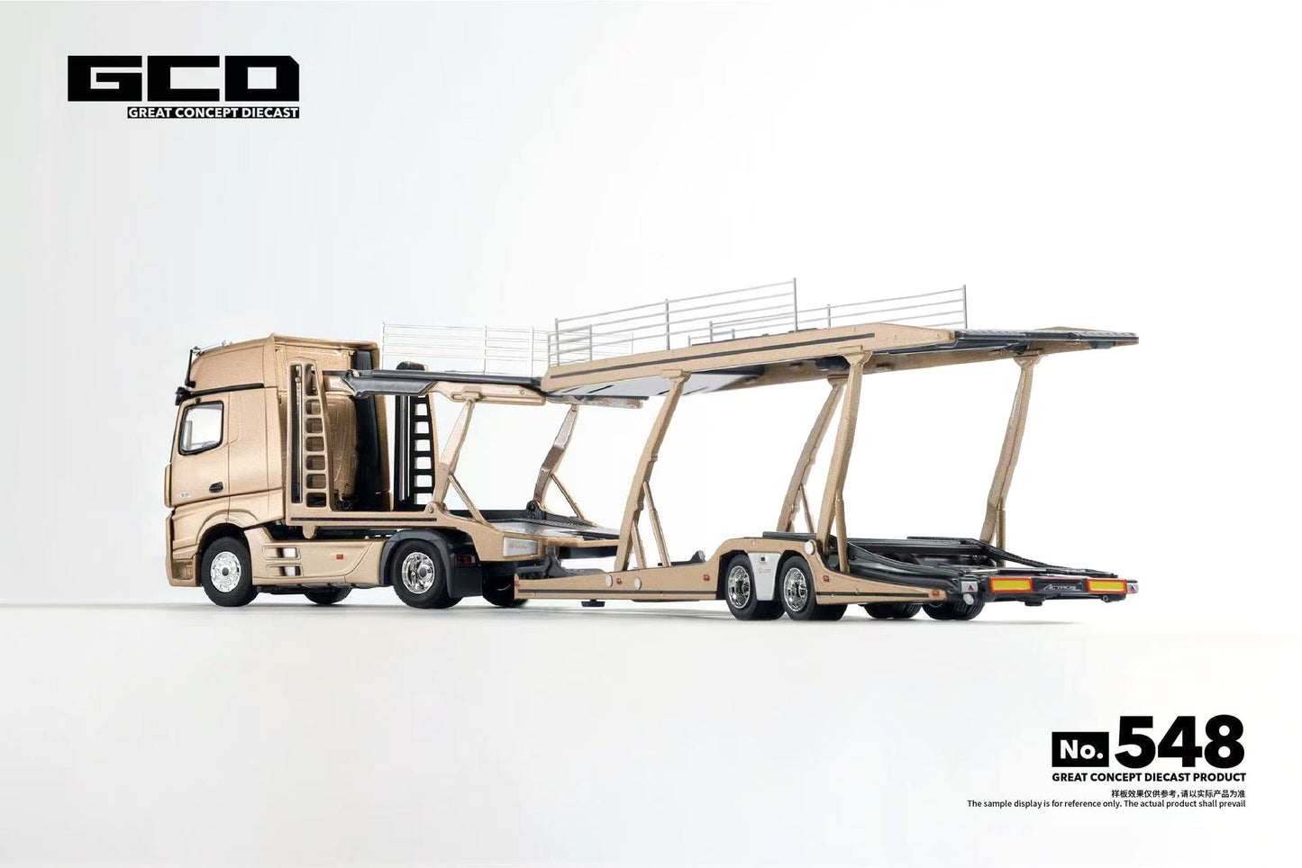 1/64 GCD Mercedes-Benz Actros 8-Car Transporter Truck Diecast Model