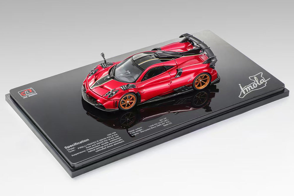 Pre Order 1/43 LCD Pagani Imola Red Silver Purple Chameleon Diecast Full Open