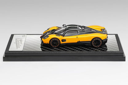 Pre Order 1/64 LCD Pagani Utopia Yellow/Carbon Blue Diecast Model