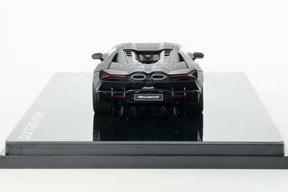 Pre Order 1/43 LCD Lamborghini Revuelto Matte Black Diecast Full Open