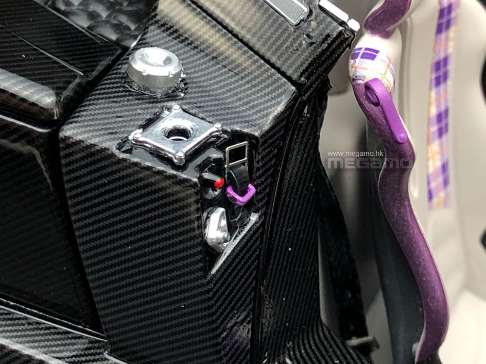 1/18 LCD Pagani Zonda HP Barchetta Purple Diecast Full Open