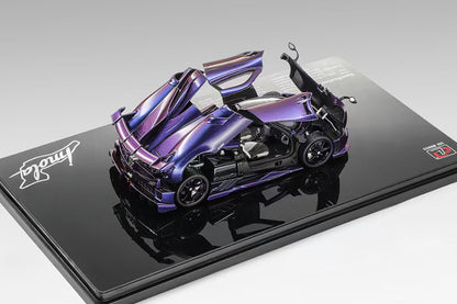 Pre Order 1/43 LCD Pagani Imola Red Silver Purple Chameleon Diecast Full Open