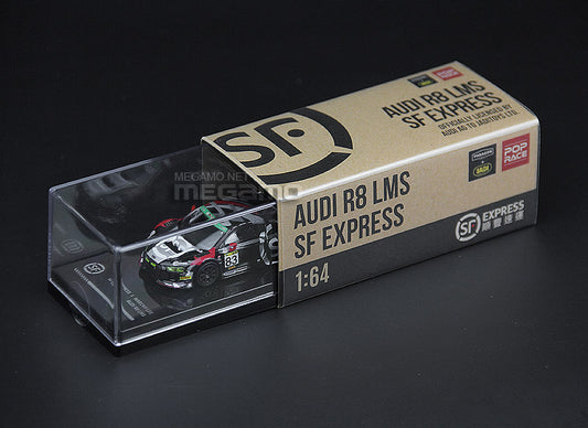1/64 PARA 64 PopRace Audi R8 LMS 2019 Fuji Super Tec 24hrs SF-Express #83 DIecast Closed Model