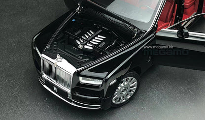 1/18 Rolls Royce Phantom VIII 8th 2018-2023 Silver Diecast Full Open Ltd 499 Pcs