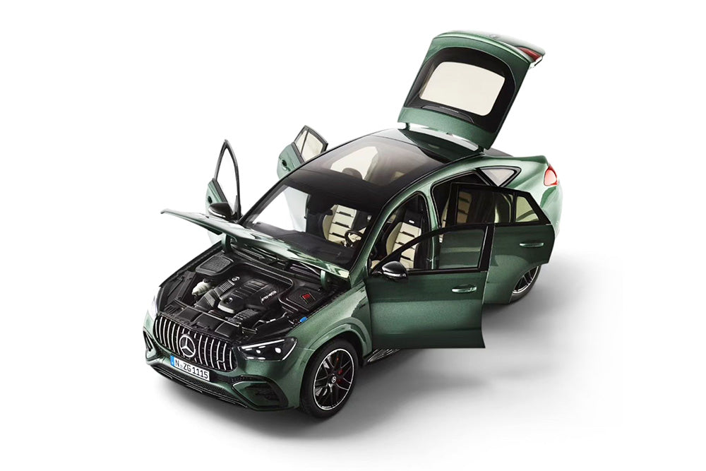 1/18 Kilo NZG Mercedes-AMG GLE53e Coupe (V167) Green Black Blue Diecast Full Open