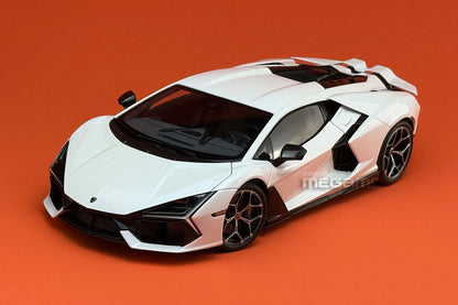 1/18 LCD Lamborghini Revuelto Orange Yellow White Diecast Full Open
