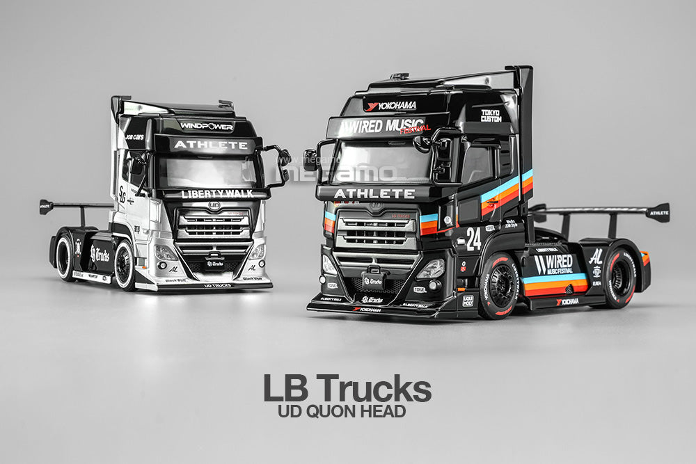 Pre Order 1/64 Motorhelix Liberty Walk LB Trucks ISUZU UD QUON Head Diecast Model