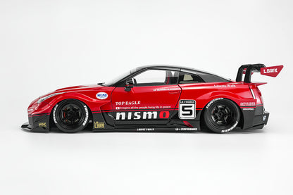 Pre Order 1/18 Motorhelix LB-Silhouette Works GT Nissan 35GT-RR Ver.1 GT-R R35 Full Open Diecast Model